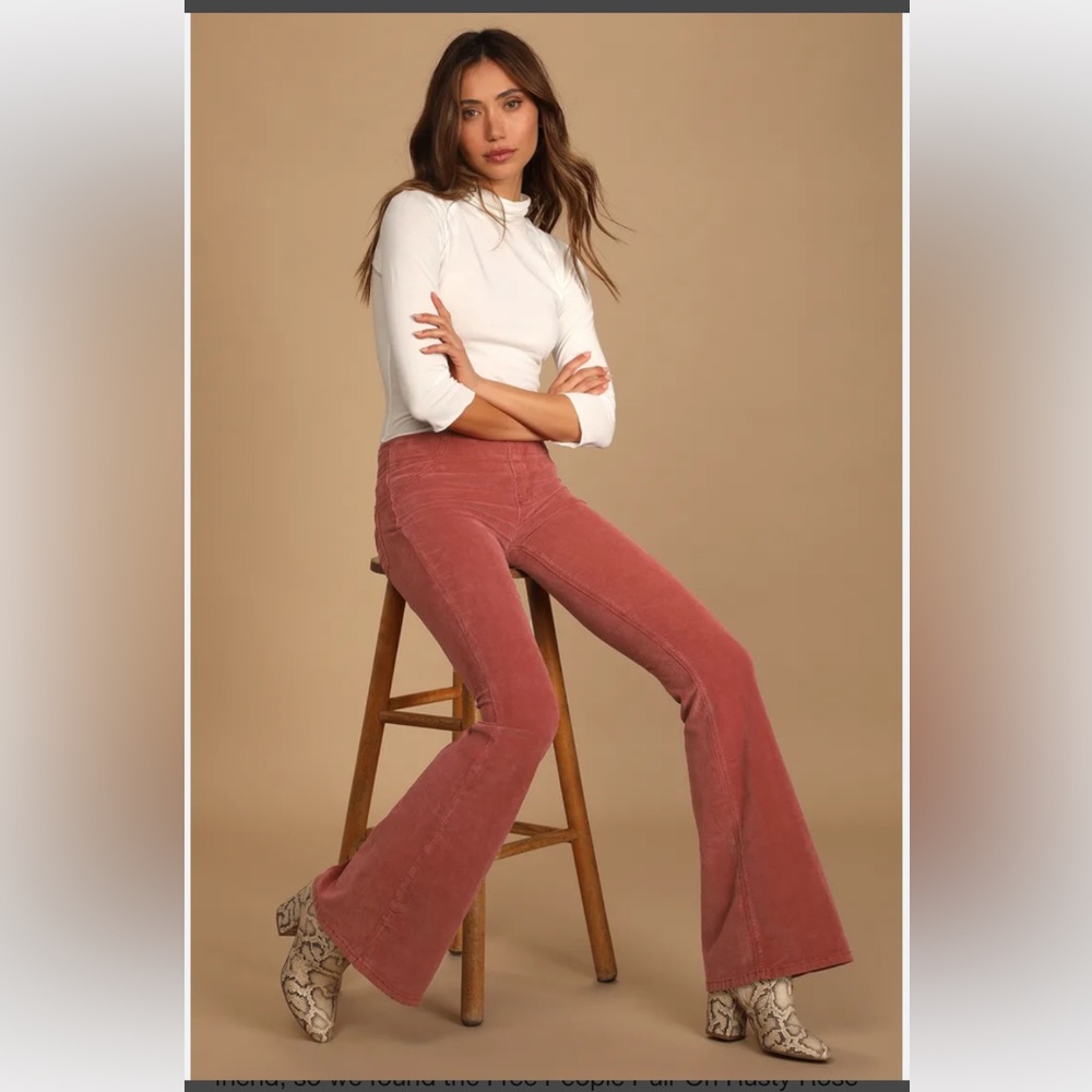 Free people Pull On Corduroy Flare size 31